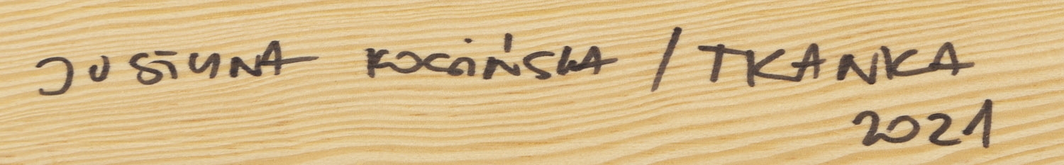 Artwork by Justyna Koziczak, 1000 hours, Made of embroidery/canvas