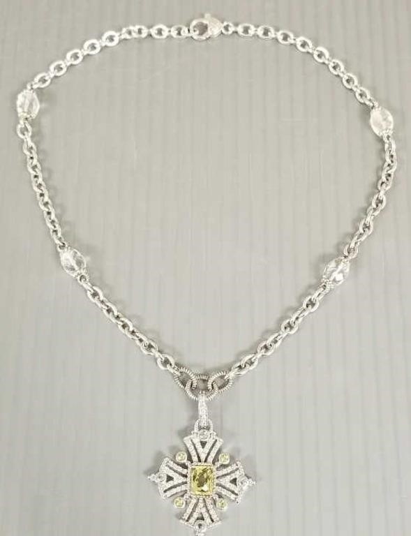 Judith Ripka | Judith Ripka sterling silver cross pendant | MutualArt