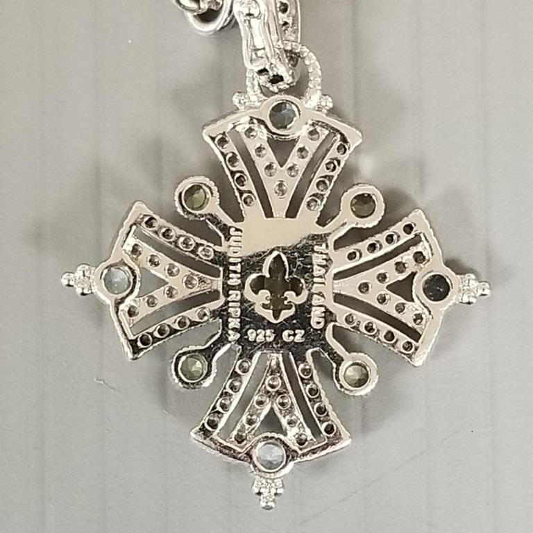 Judith Ripka | Judith Ripka sterling silver cross pendant | MutualArt