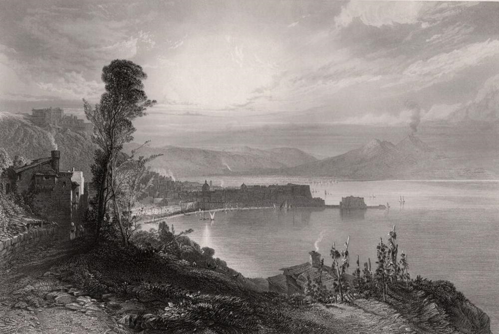 William Callow | WILLIAM CALLOW 1800s Engraving The Bay of Naples ...