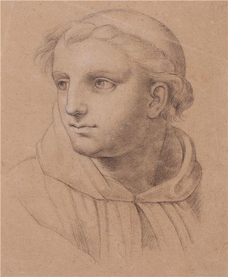 Kopf eines Mönches - Johann Friedrich Overbeck