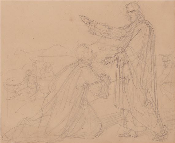 Petri Kniefall vor Christus - Johann Friedrich Overbeck