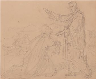 Petri Kniefall vor Christus - Johann Friedrich Overbeck