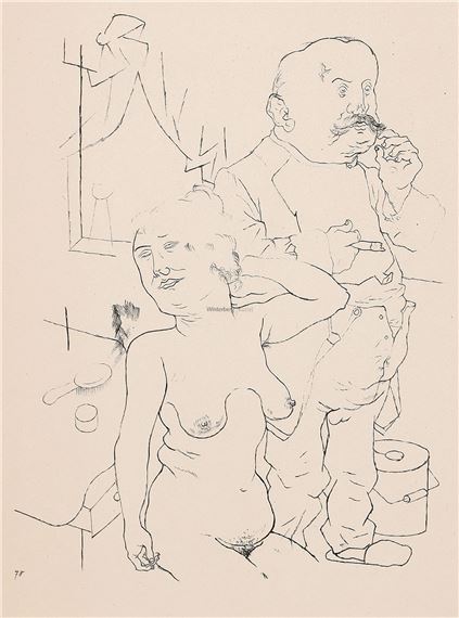 Verlobung – Sonntag früh by George Grosz, 1921/1922