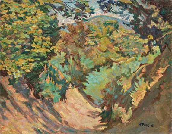 Sentiero nel bosco, 1912-13 by Mario Puccini, 1912-13