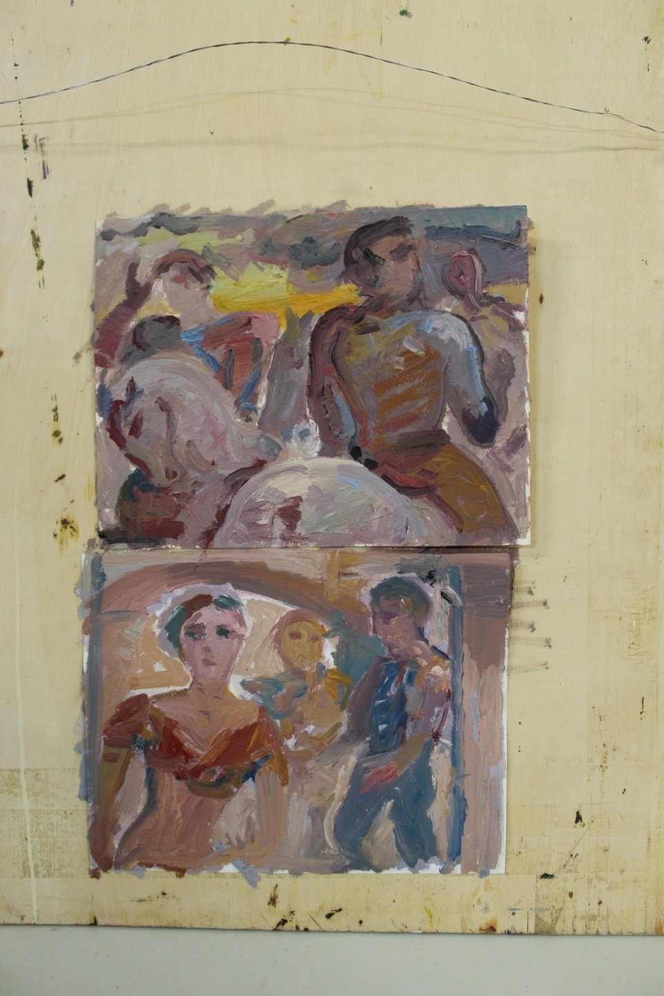 Artwork by Pasquale Monaco, B, Made of Oil on Board