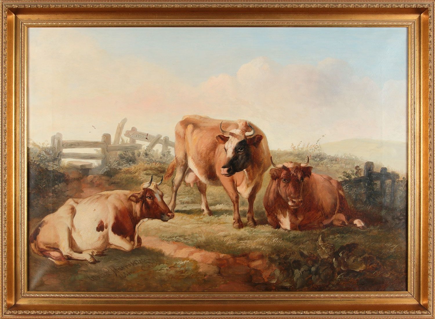 Walter Harrowing | CATTLE RESTING | MutualArt