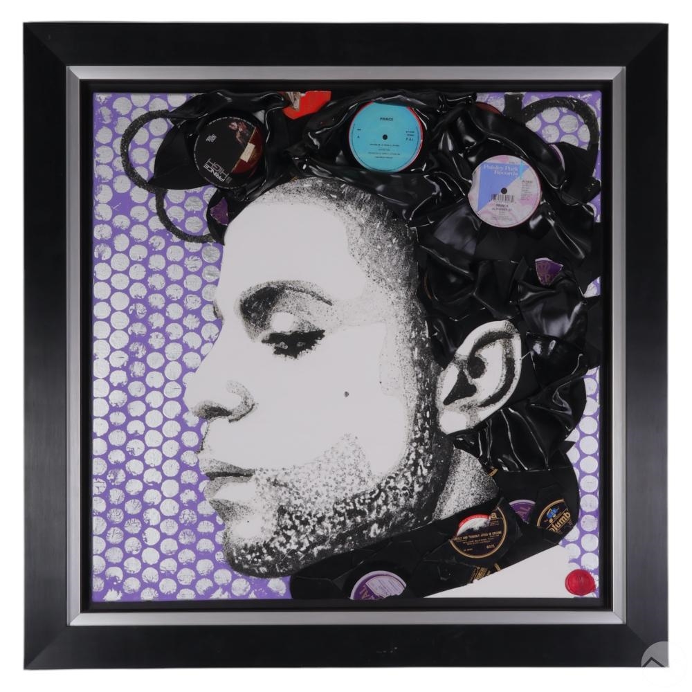 Ben Riley | Ben Riley b.1981 Purple Rain Prince Media Painting (2018 ...