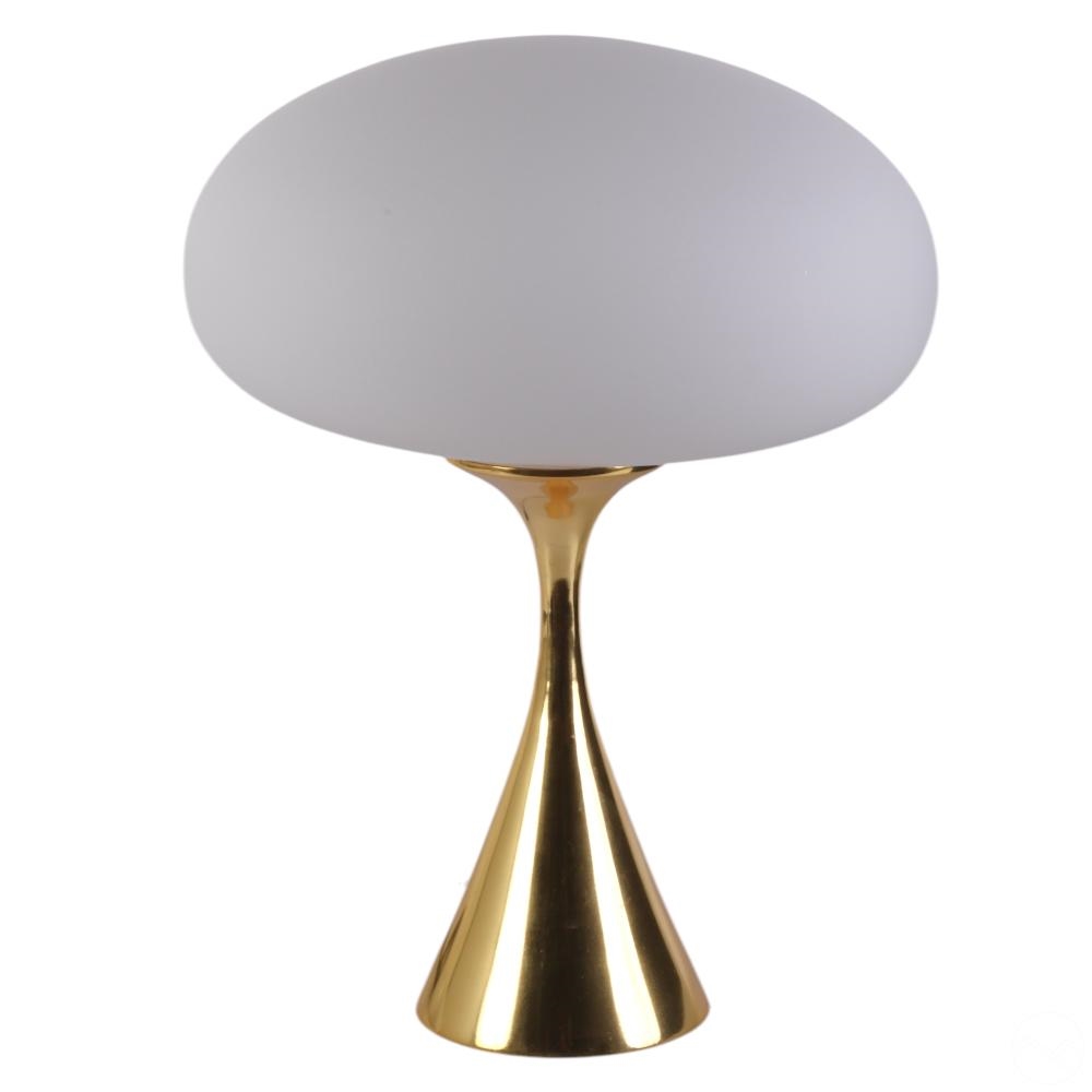 Charles & Ray Eames | Stemlite Designline Pair Brass Tone Mushroom ...