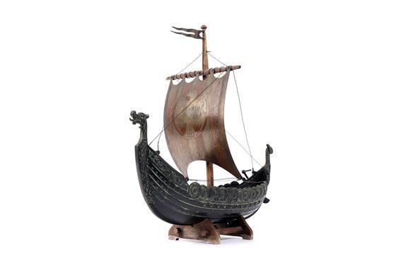 Viking longboat by Edward Aagaard