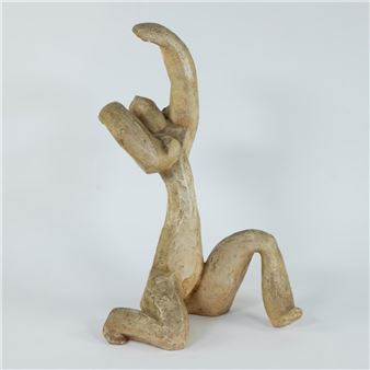 Seated Nude - Emile François Poetou