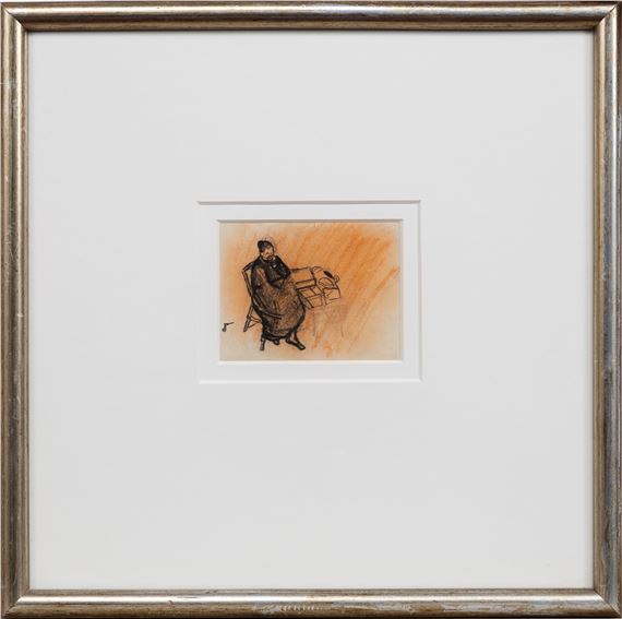 OLD WOMAN SEATED by Joan Kathleen Hardy Eardley