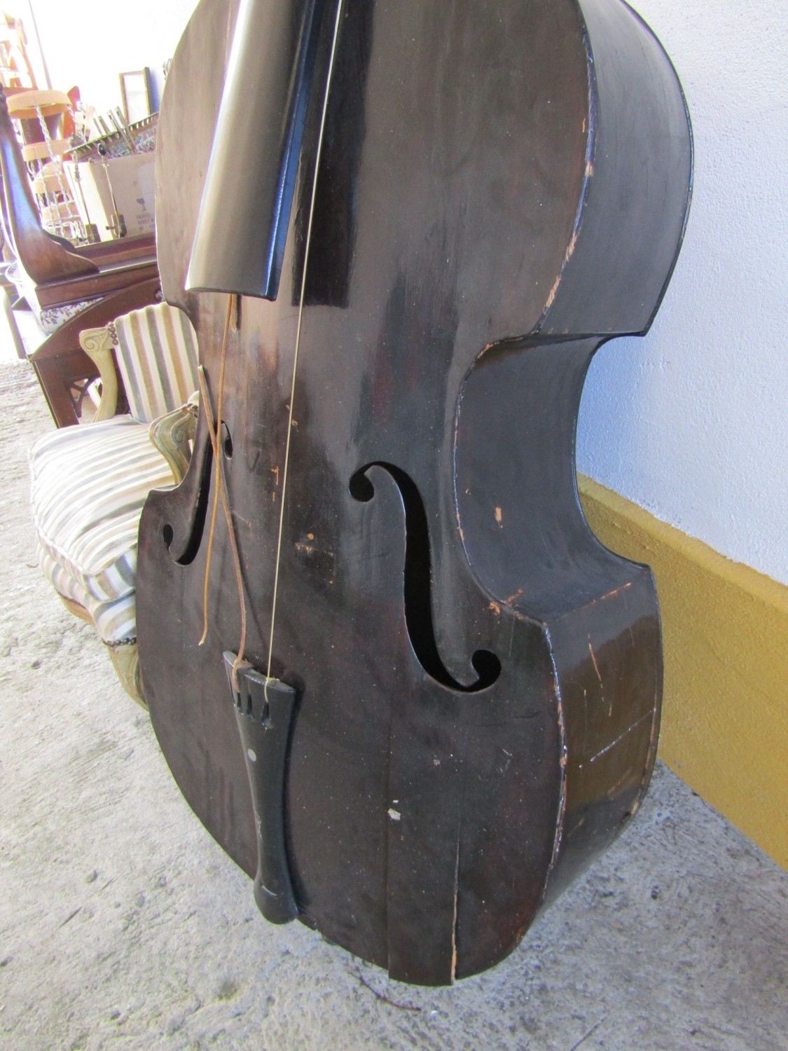 Unknown | Large Antique Full Size Cello Approximately 6ft High | MutualArt