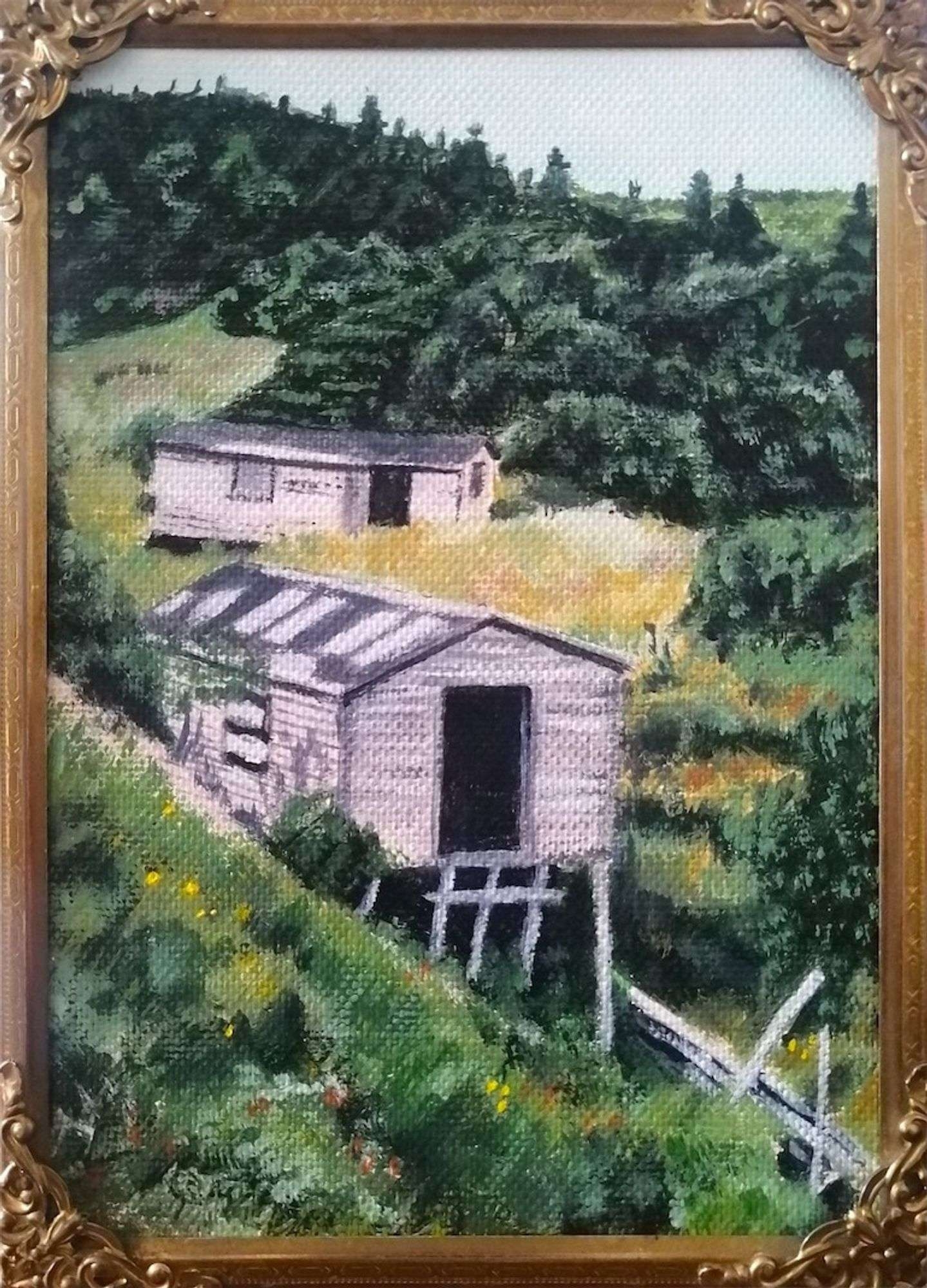 Artwork by Edwin Snook, The Tickles, Harbour Buffett, Made of Oil on Panel