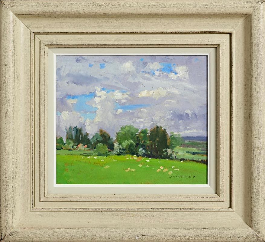 Artwork by Walter Verling, Western Landscape (1998, Made of oil on board