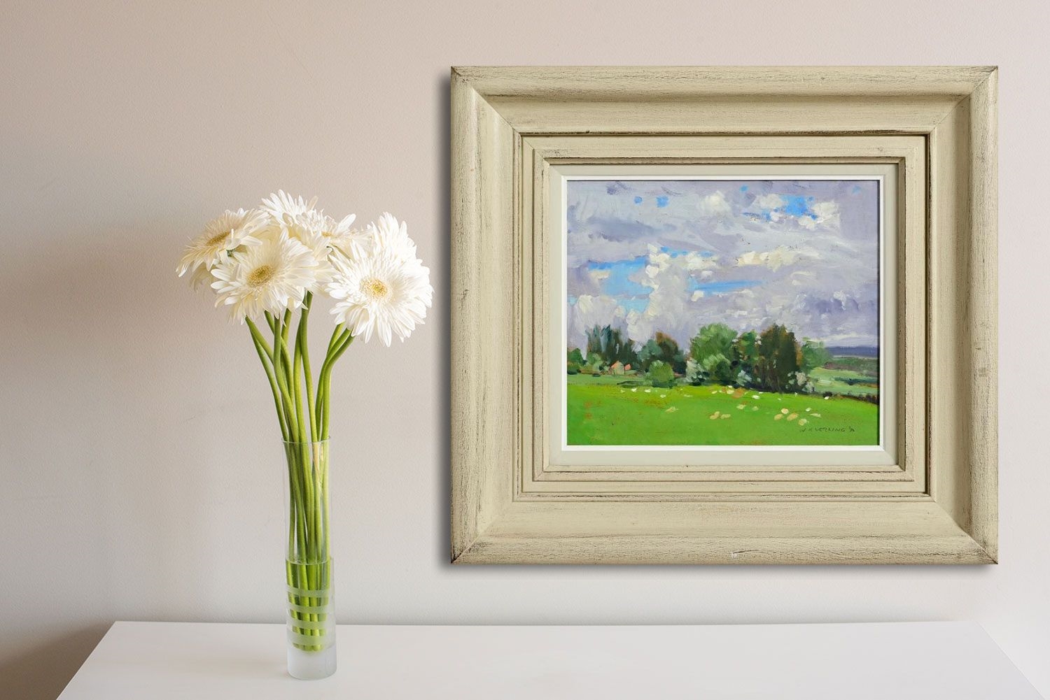 Artwork by Walter Verling, Western Landscape (1998, Made of oil on board