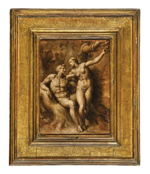 Flemish School 17th Century | Adam and Eve – en brunaille | MutualArt