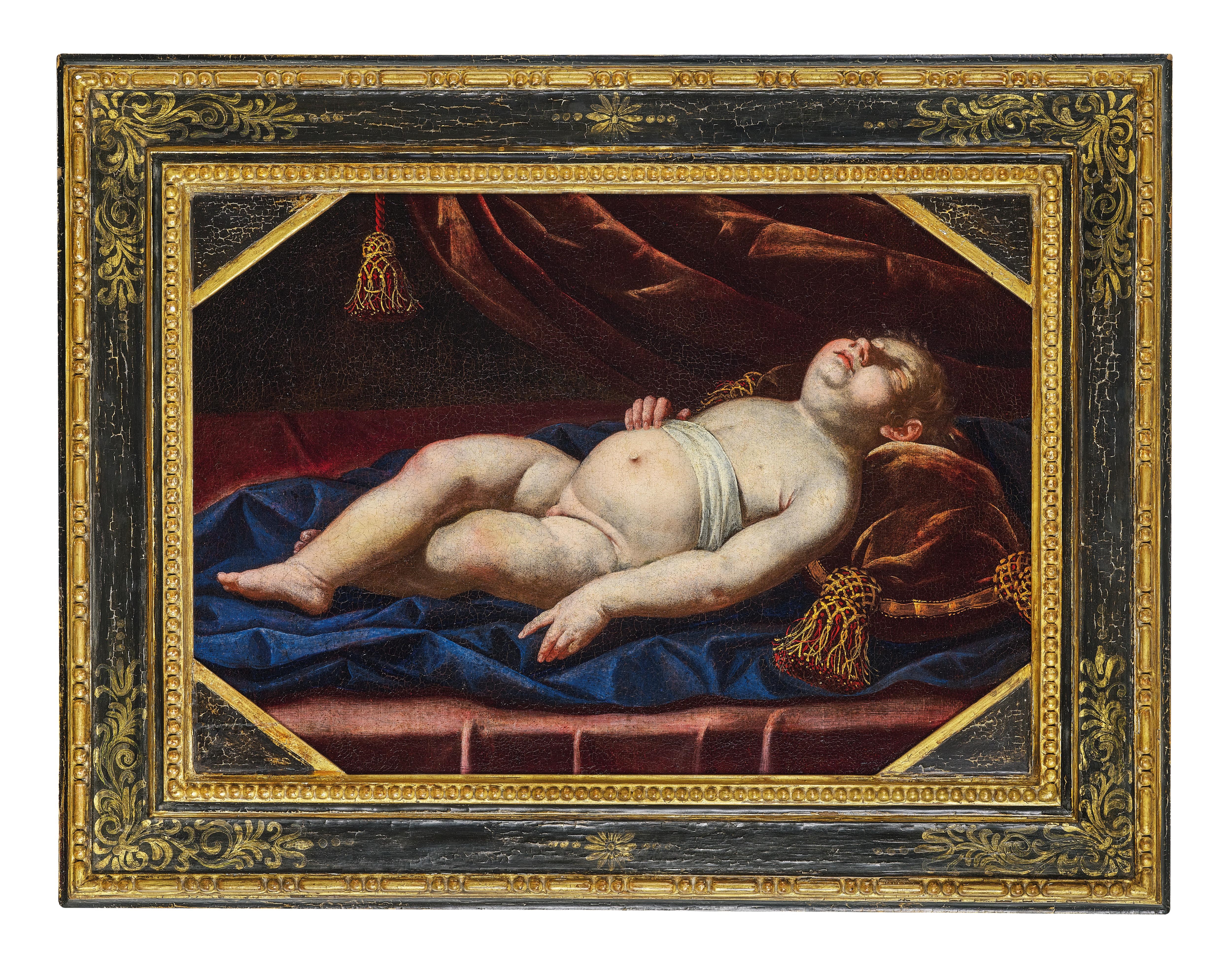 Artwork by Artemisia Gentileschi, The sleeping Christ Child, Made of oil on canvas