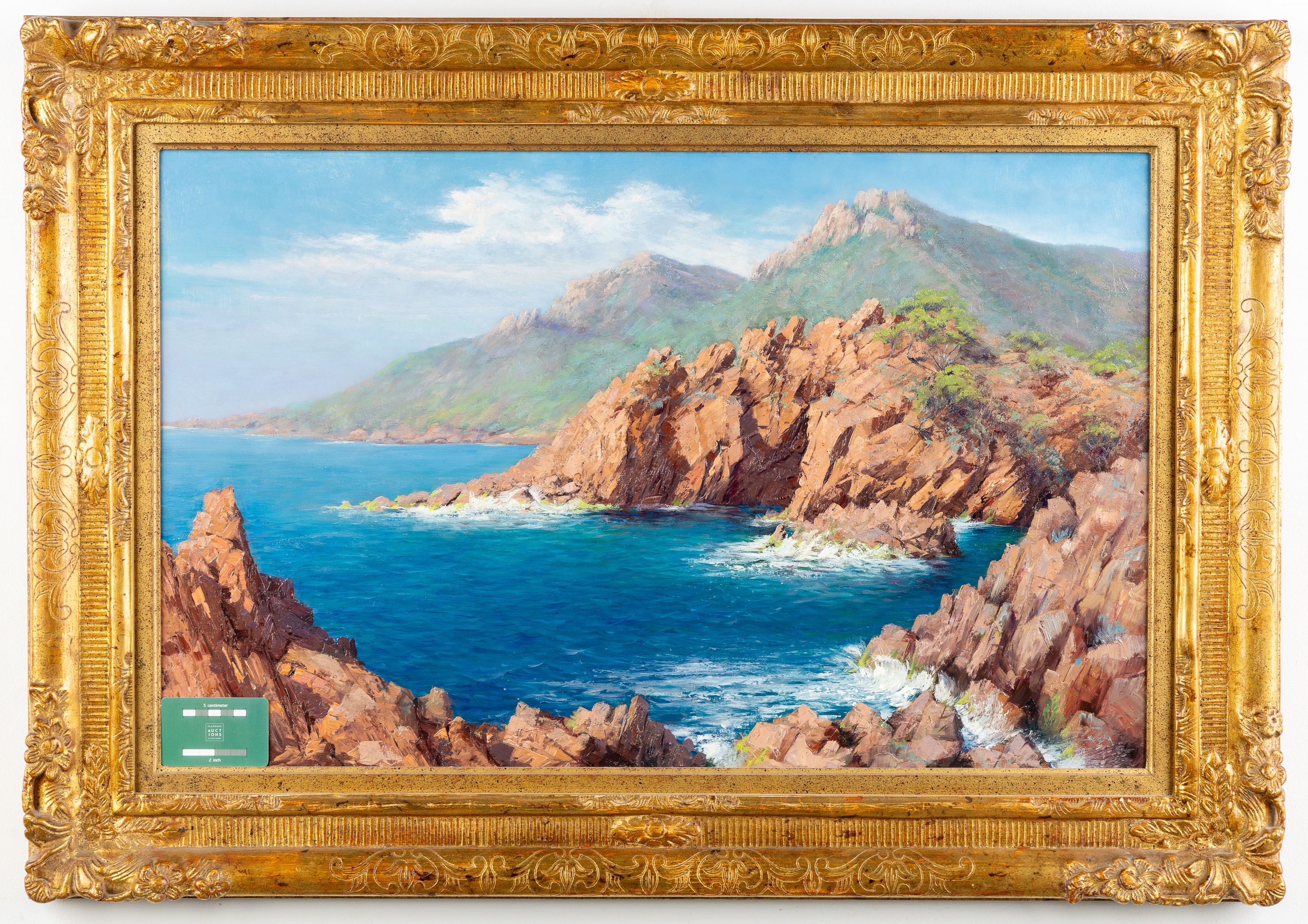 Artwork by Julien Stappers, 'The Esterel Massif' (L:80 x H:50, Made of Oil on canvas