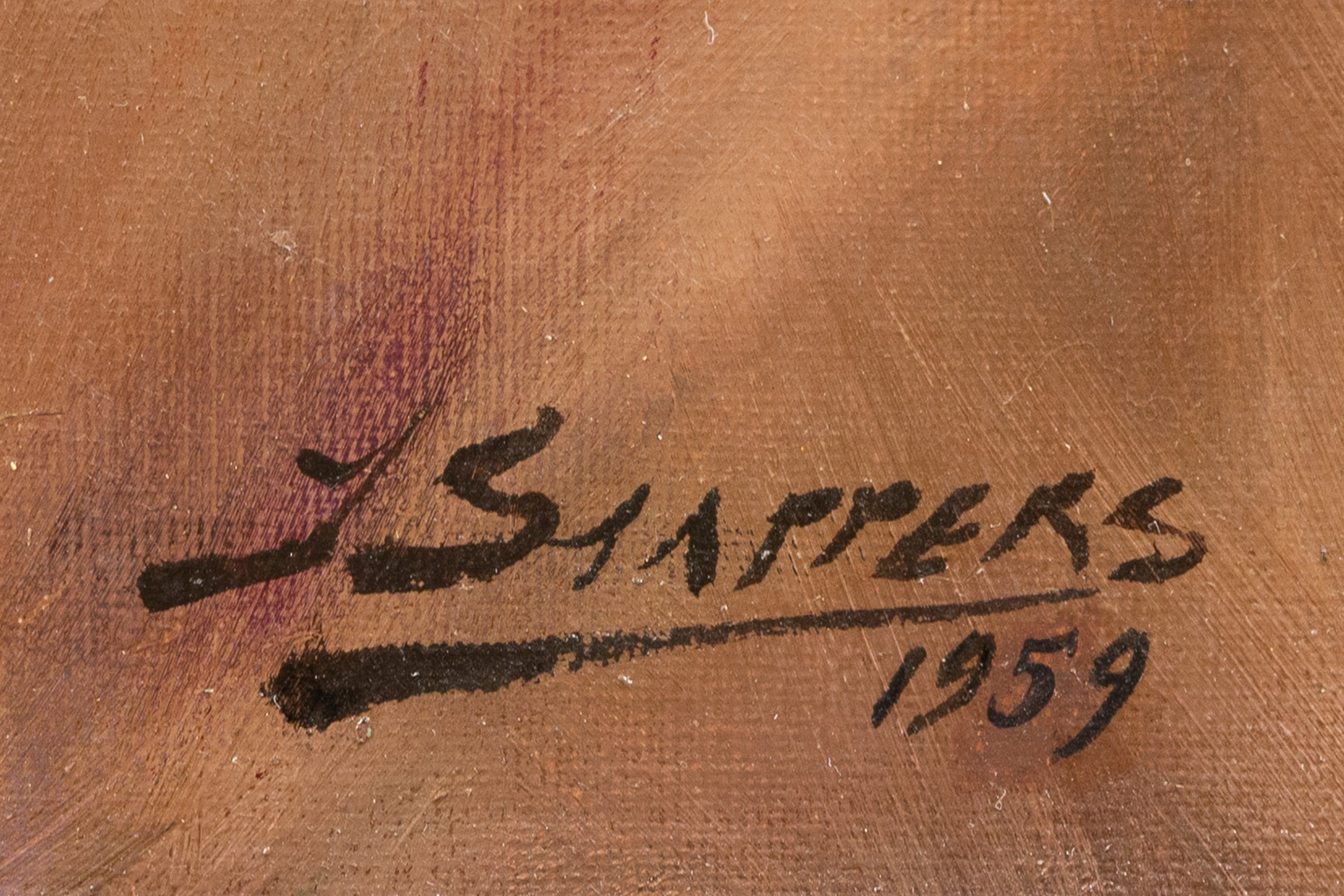 Artwork by Julien Stappers, Julien Stappers (1875-1960) 'Bouquet with Snowberries' (1959) (L:75 x H:65 cm, Made of Oil on canvas