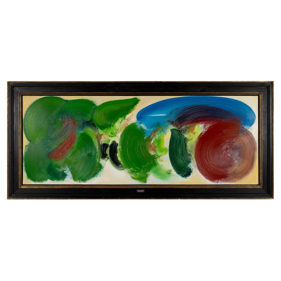 Artwork by William Tillyer, LANDSCAPE (HORIZONTAL WITH CLOUDS) [FROM THE WESTWOOD PAINTINGS], 1989, Made of oil on canvas