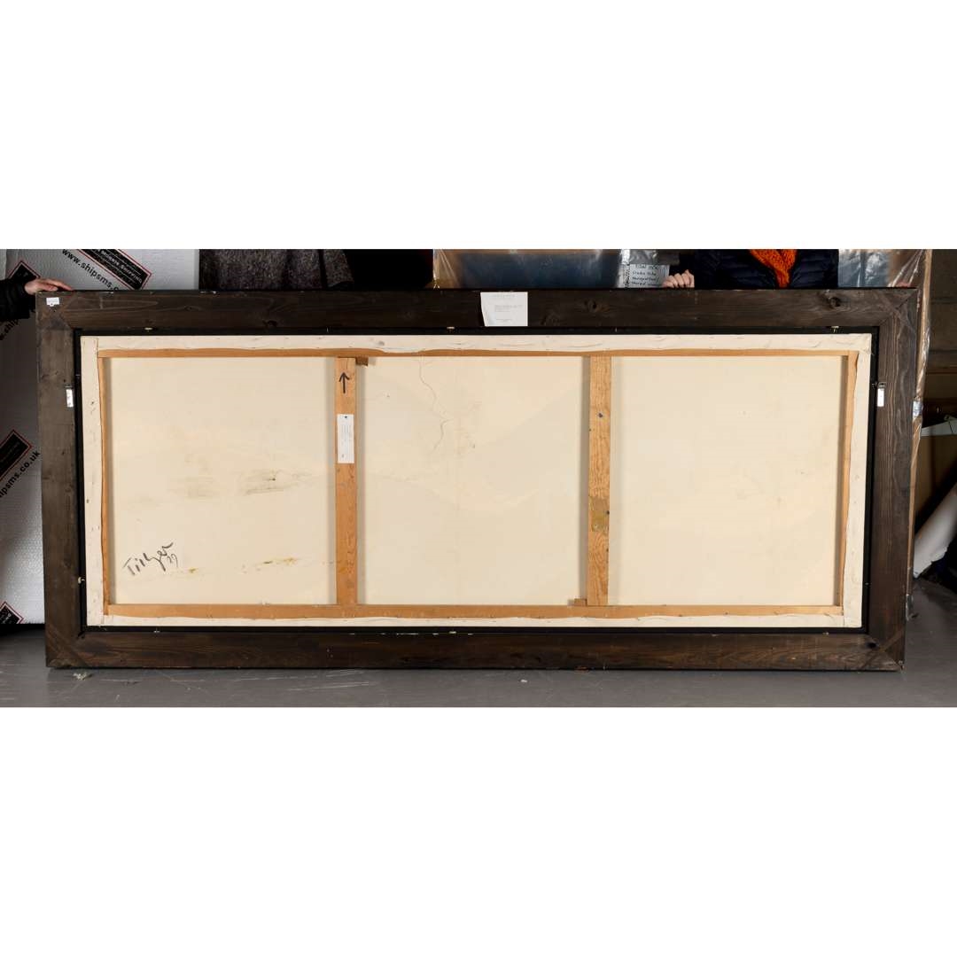 Artwork by William Tillyer, LANDSCAPE (HORIZONTAL WITH CLOUDS) [FROM THE WESTWOOD PAINTINGS], 1989, Made of oil on canvas