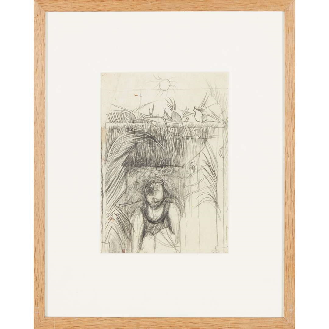 Graham Sutherland | CABIN PALM / CACTUS (DOUBLE-SIDED DRAWING), 1948 ...