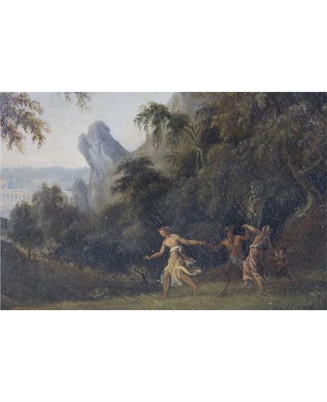 Hendrik Frans van Lint | Paesaggio con danza di satiri e menadi | MutualArt