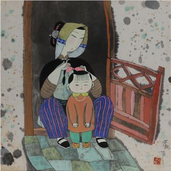 MOTHER AND DAUGHTER - Hu Yongkai