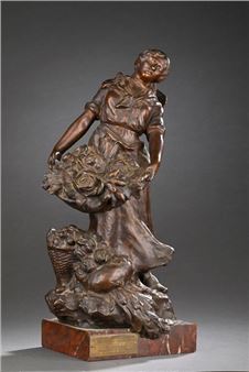 La marchande de fleurs - Oury Léon Louis