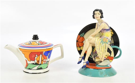 Young Clarice Cliff by Kevin Francis Ceramics