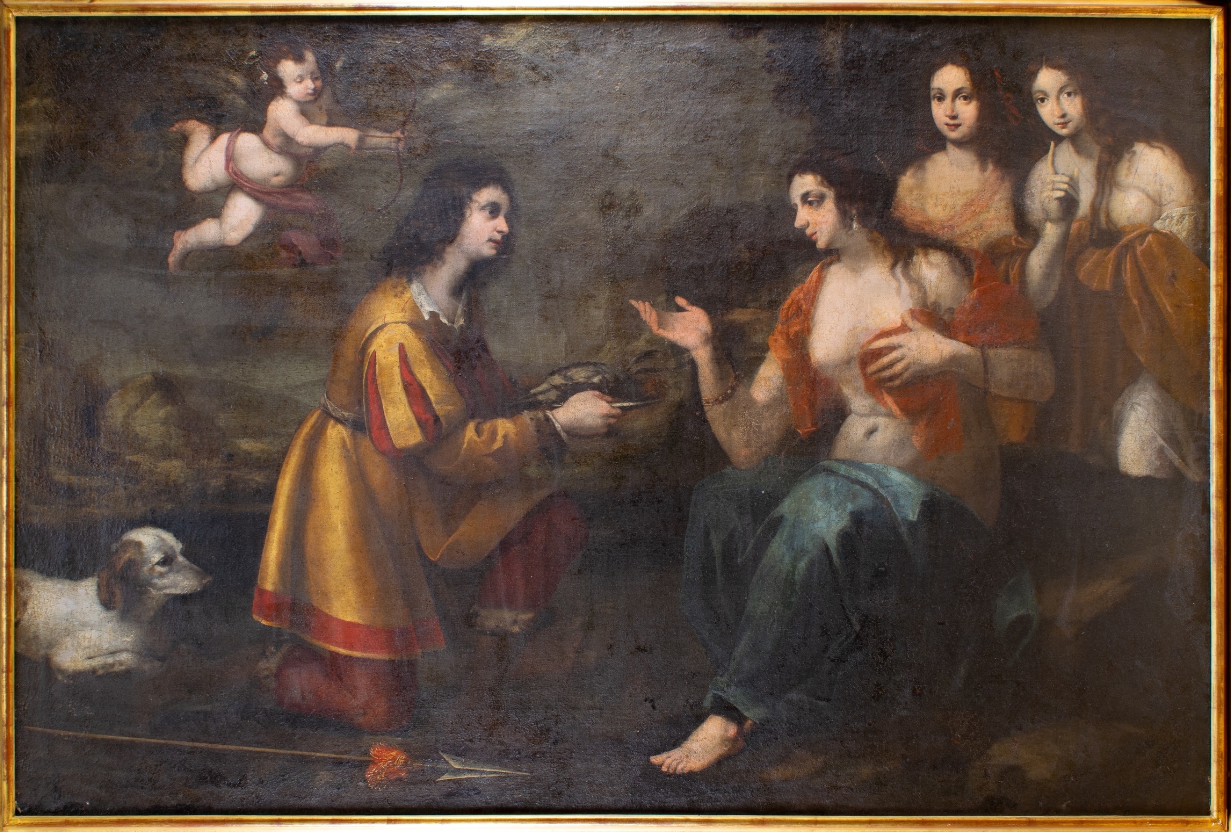 Artwork by Lorenzo Lippi, Diana and Actaeon, Made of Oil on canvas