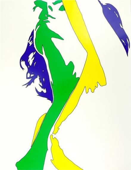 Ansicht. Aus der Mappe "Mädchen". by Werner Berges, 1971