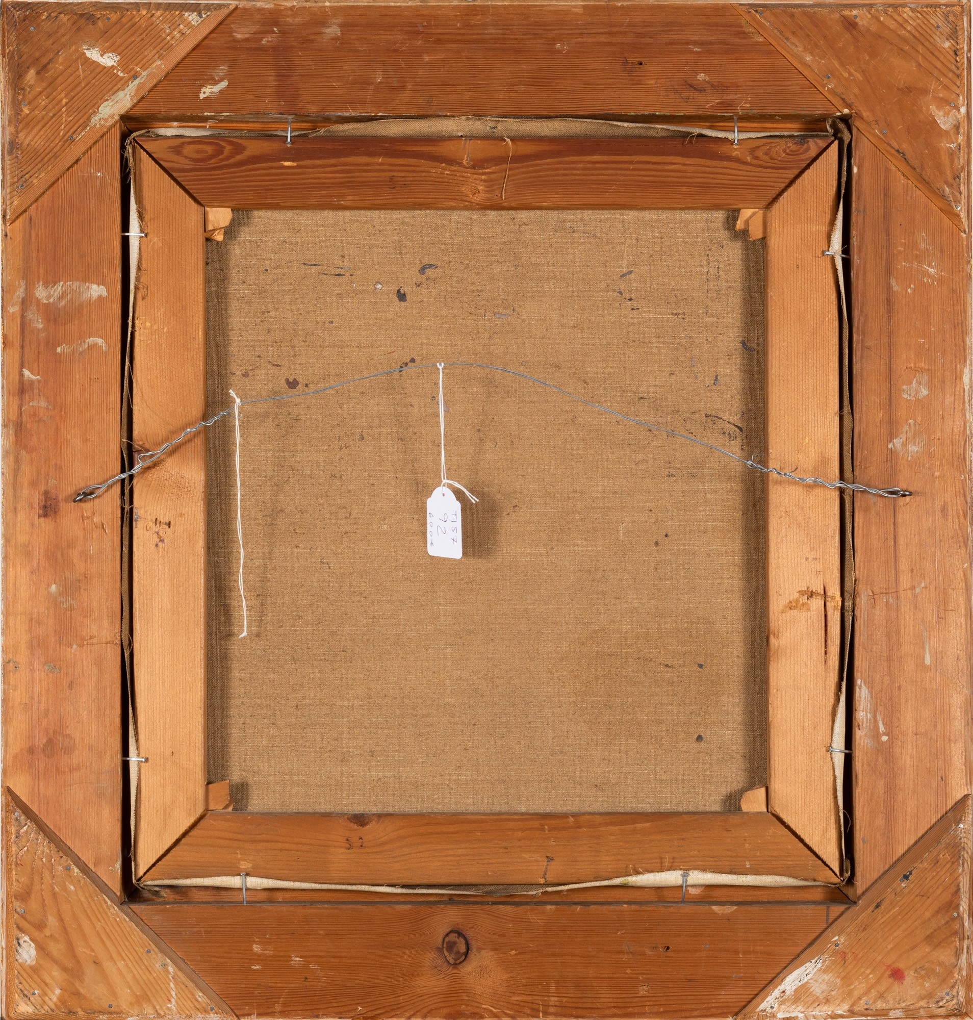 Artwork by Vilho Sjöström, Red house, Made of Oil