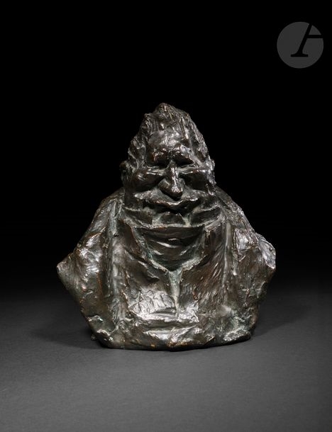 Artwork by Honoré Daumier, Baron Joseph de Podenas, Made of Bronze proof with brown patina
