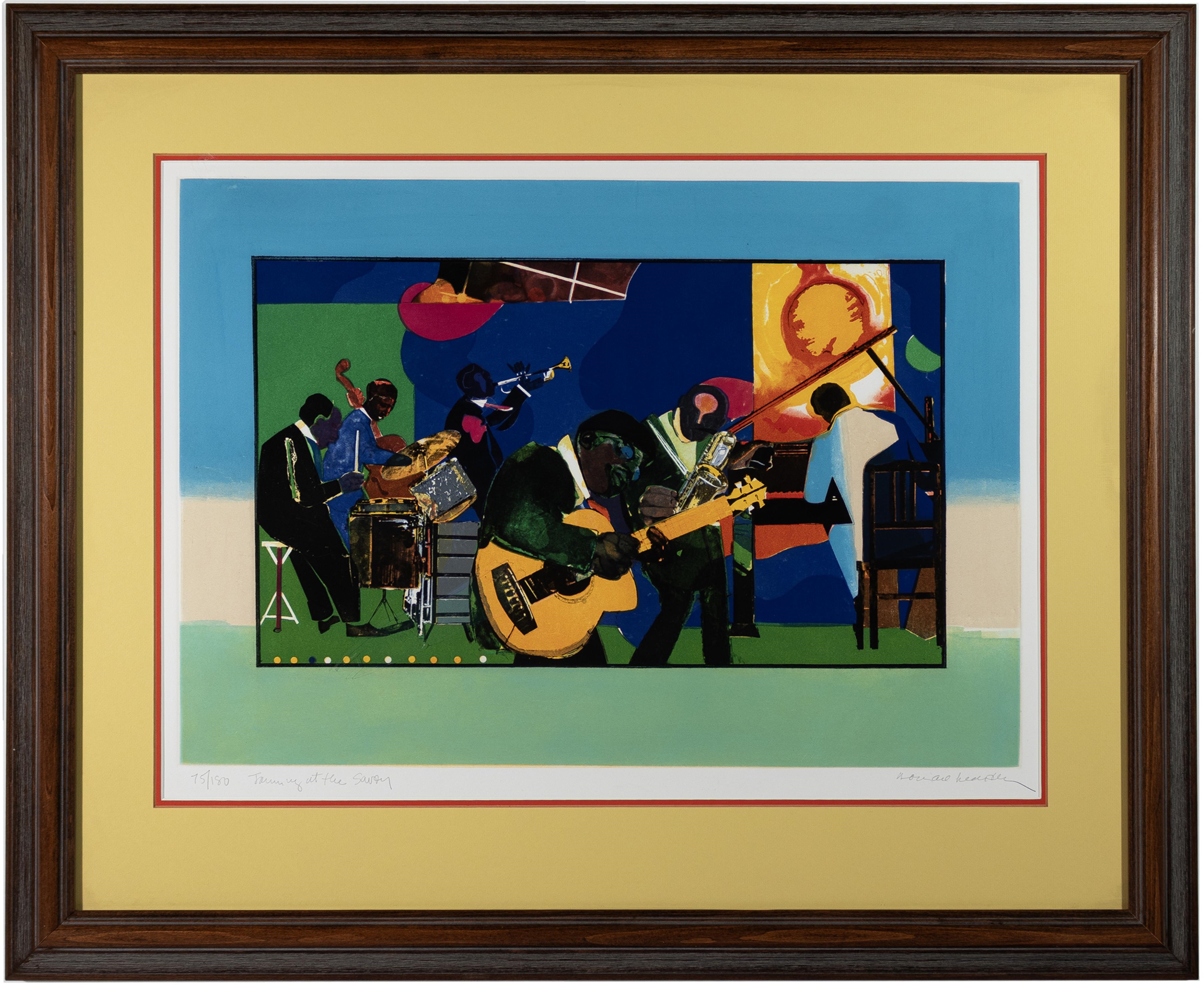 Romare Bearden | Jammin at the Savoy | MutualArt