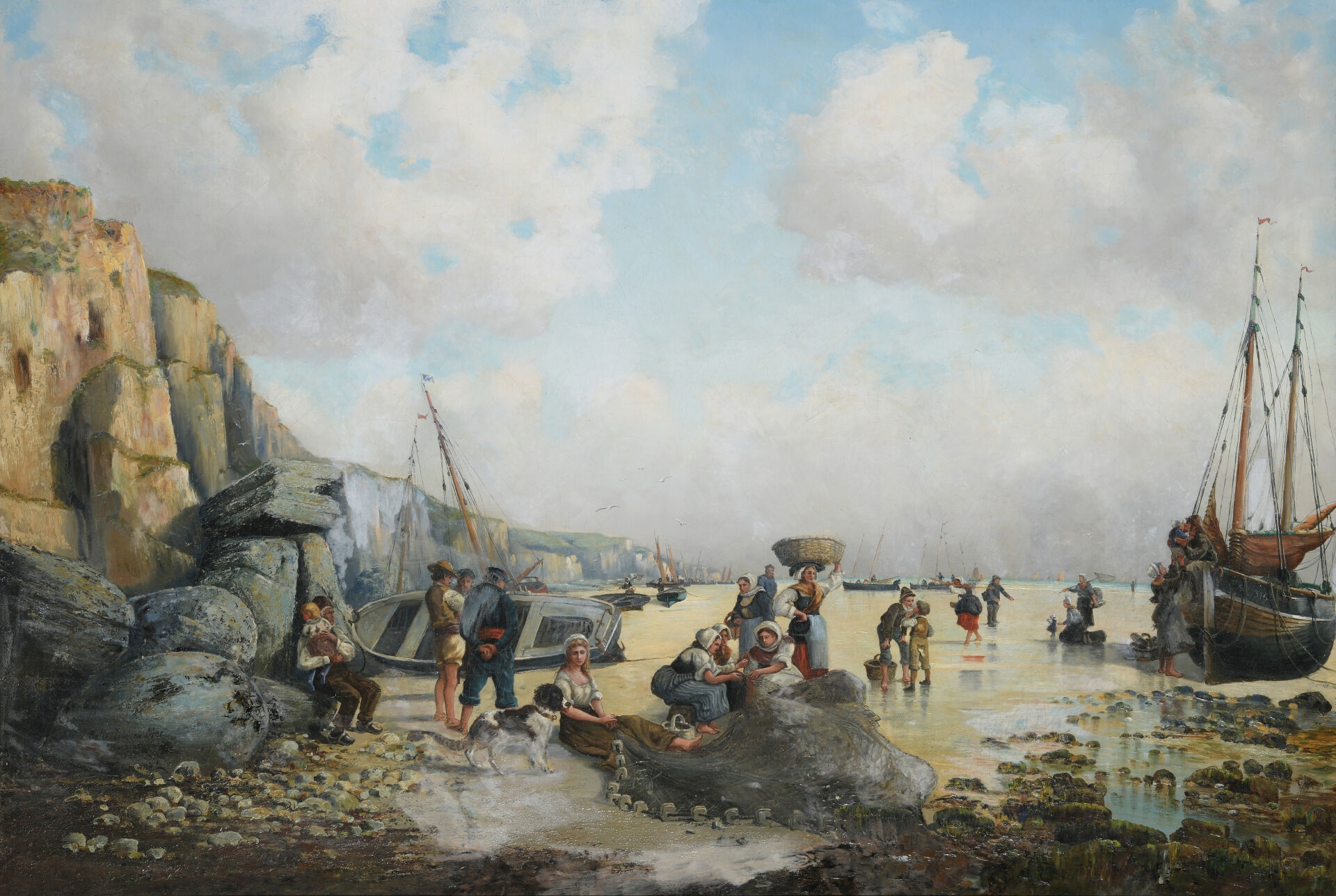 Artwork by Charles Emile CANET, Belle-Île-en-Mer, Made of cane