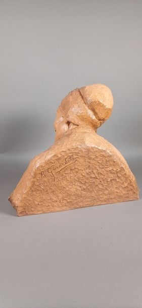 Artwork by Berthe Girardet, Vieille femme les mains jointes