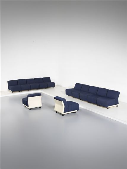 Twelve Amanta lounge chairs for C&B Italia by Mario Bellini, 1966