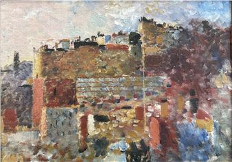 Windy day Windsor Terrace - Alfred Stockham