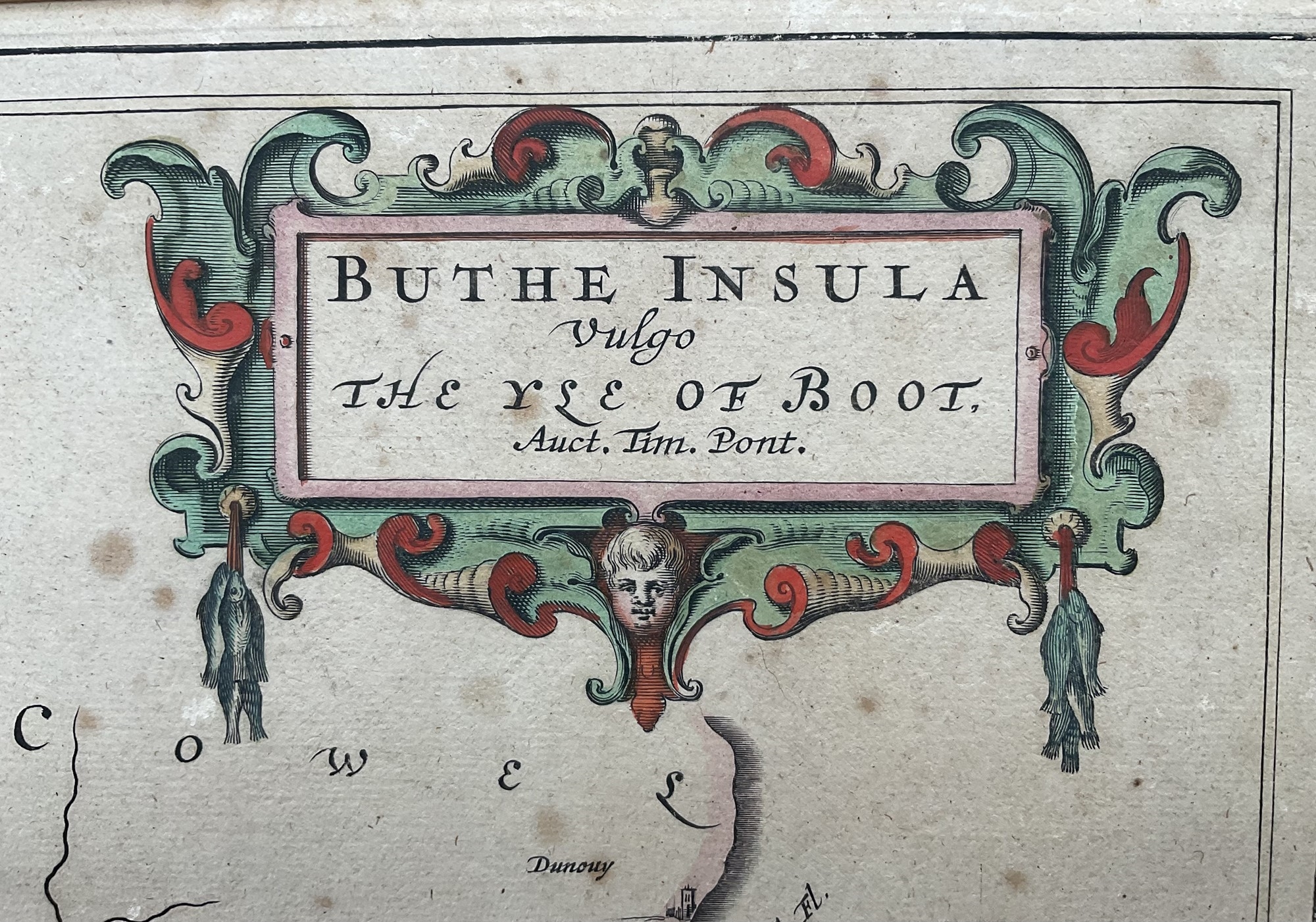 Timothy Pont | Map of the Isle of Bute, 'Buthe Insula Vulgo, The Yse Of ...