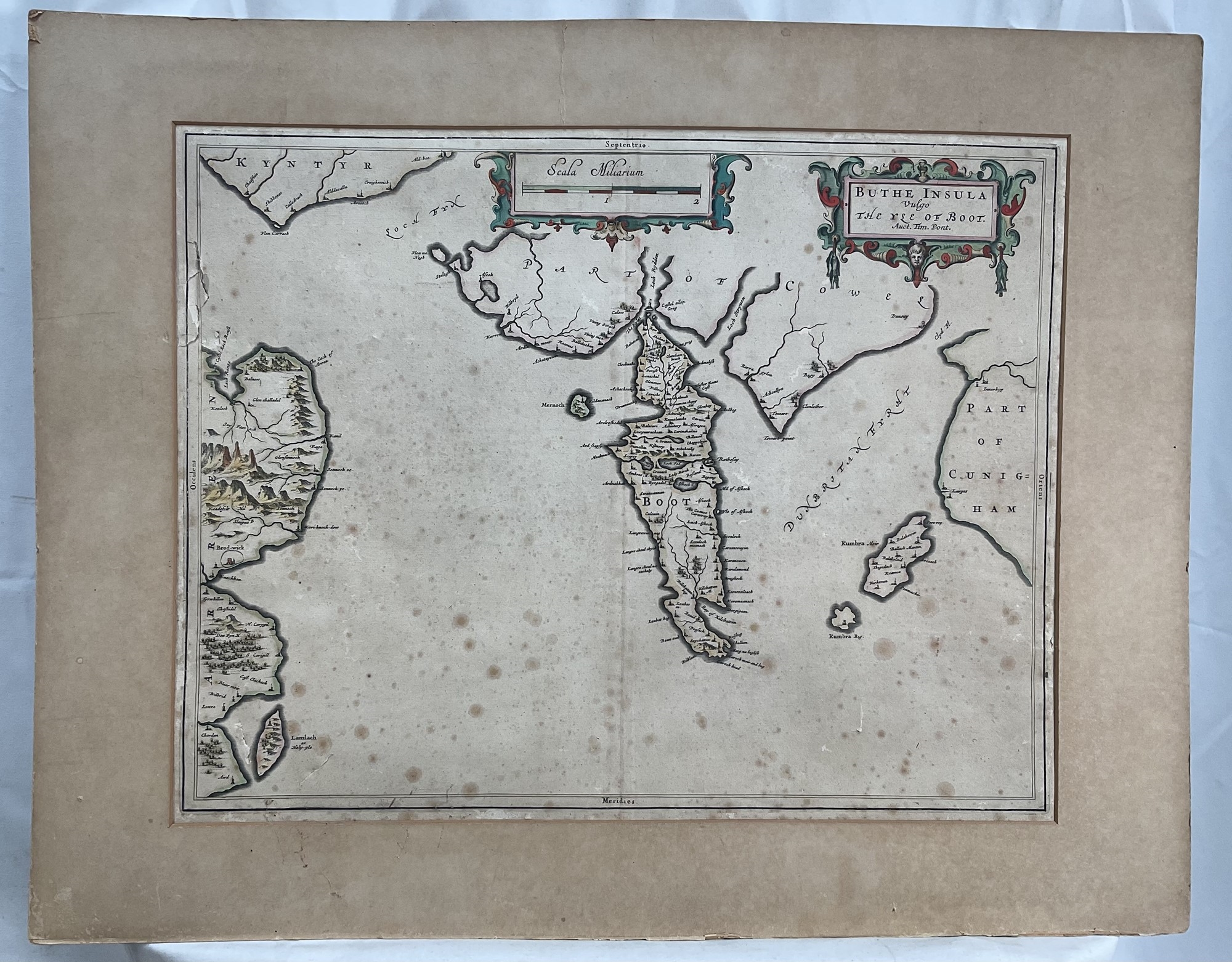 Timothy Pont | Map of the Isle of Bute, 'Buthe Insula Vulgo, The Yse Of ...