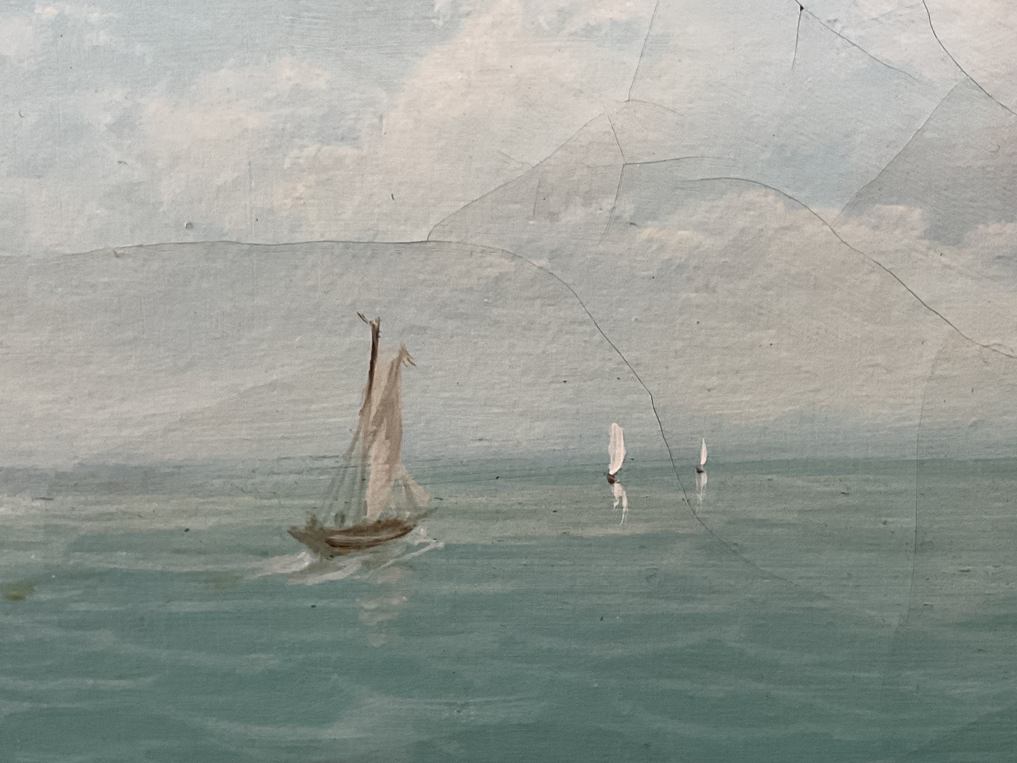 Artwork by Richard Allam, Coastal landscape; River landscape, Made of oils on canvas (2)