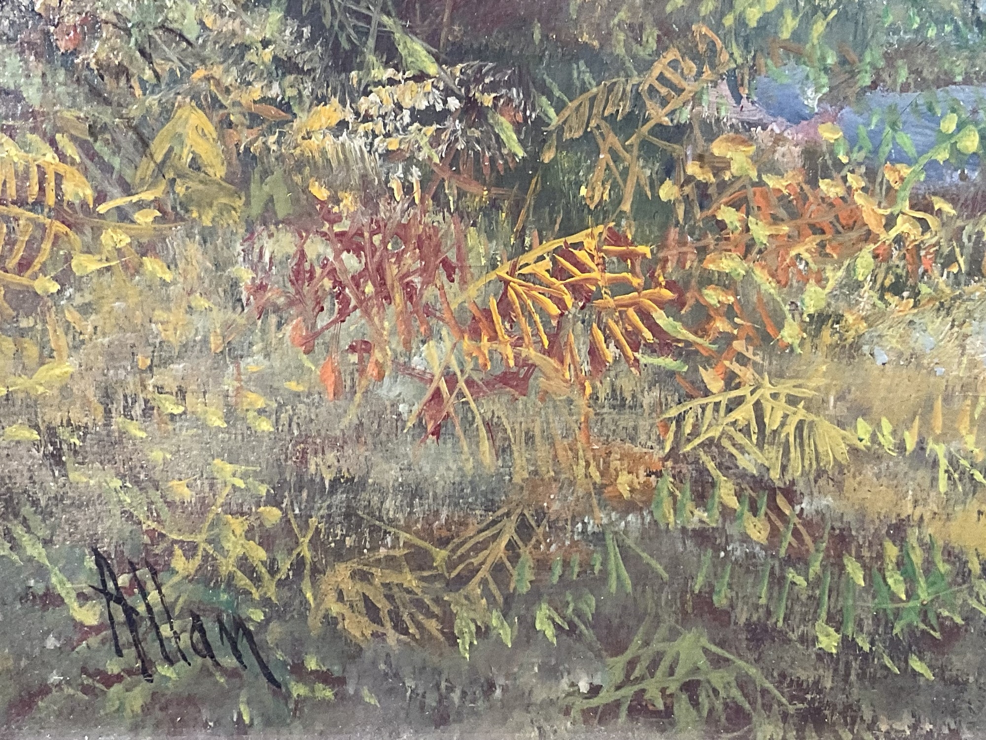 Artwork by Richard Allam, Coastal landscape; River landscape, Made of oils on canvas (2)