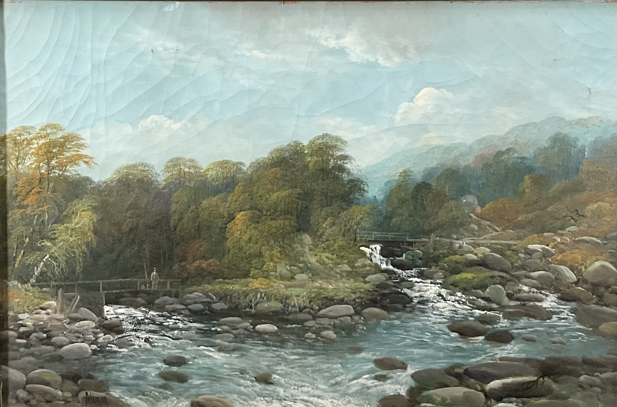 Artwork by Richard Allam, Coastal landscape; River landscape, Made of oils on canvas (2)