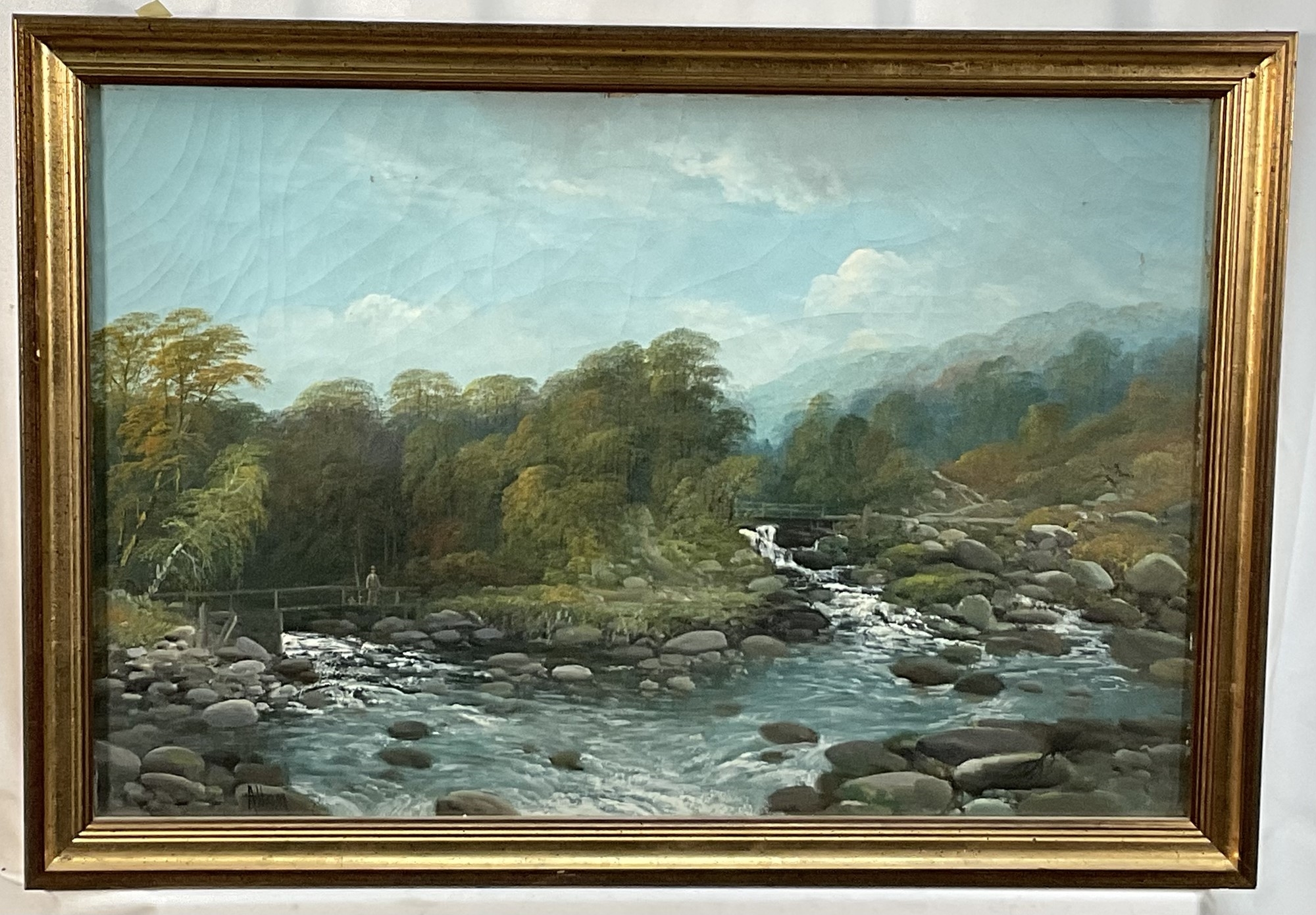 Artwork by Richard Allam, Coastal landscape; River landscape, Made of oils on canvas (2)