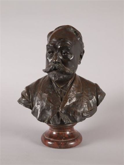 . Portrait of a man in bust form - Jules Pierre Roulleau