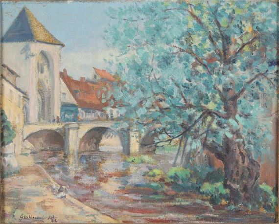 . Bridge over the Loing at Moret - Armand Guillaumin II