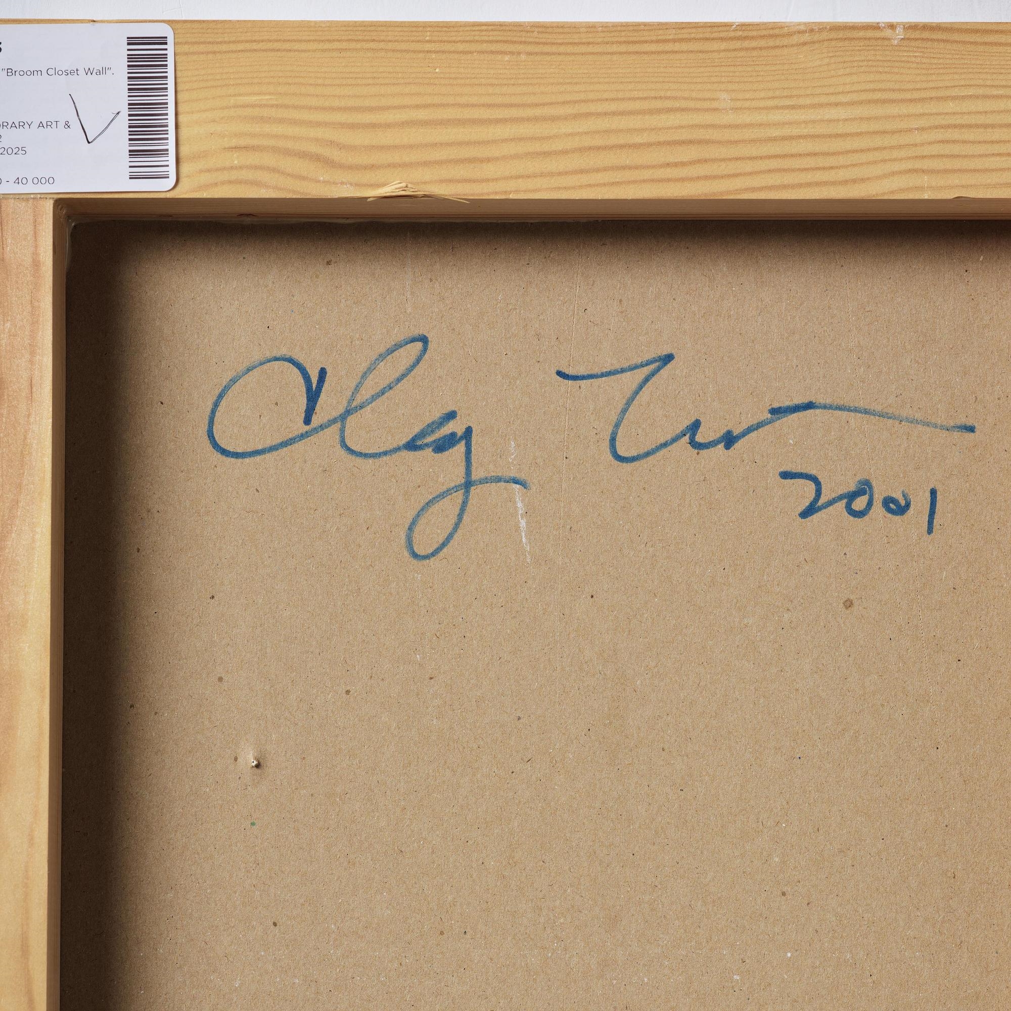 Artwork by Clay Ketter, Broom Closet Wall #1.B, Made of Mixed media on panel