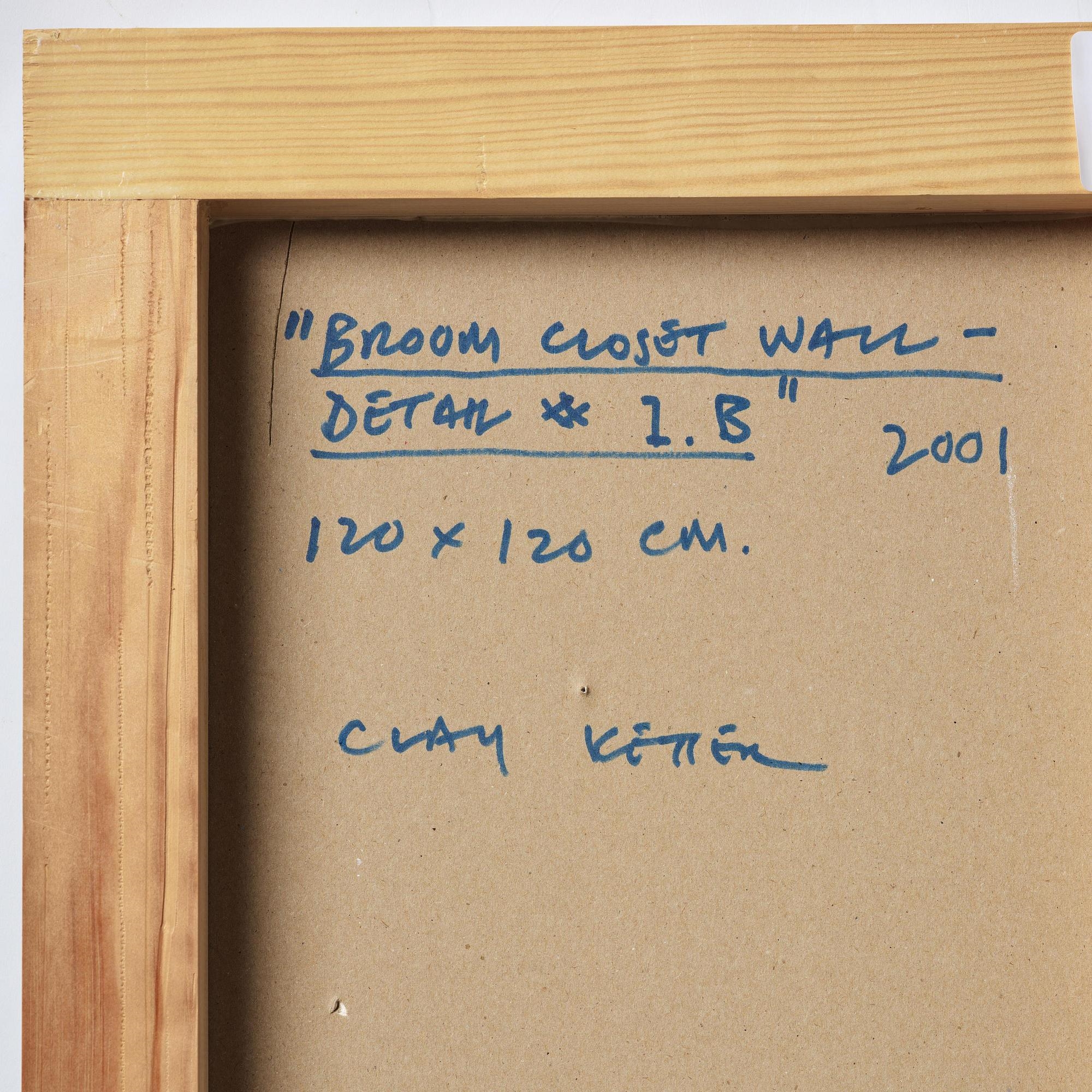 Artwork by Clay Ketter, Broom Closet Wall #1.B, Made of Mixed media on panel